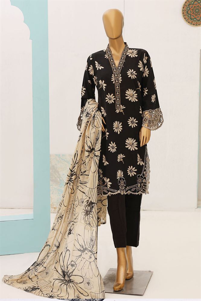 Vibrant Lawn Kari Stitched Suit by Bin Saeed - Colorful Patterns